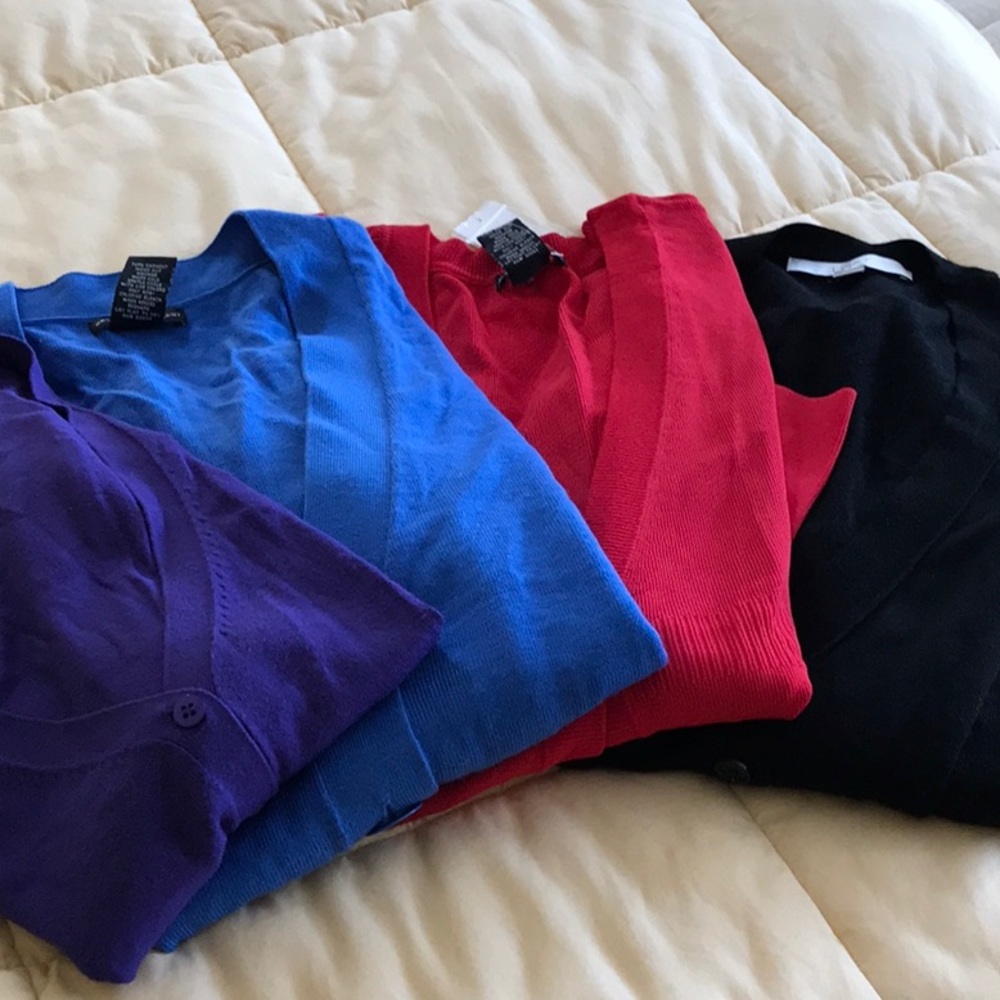 Four button front sweaters. - Picture 2 of 7